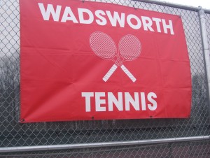 WADSWORTH TENNIS SIGN