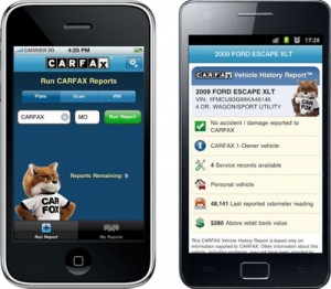 free carfax vehicle recall app