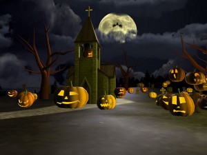 scary-halloween-pumpkins-full-moon